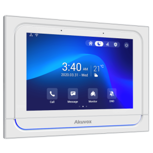Akuvox X933S_IW_WH монитор (интерком-панель) белый (врезной монтаж)